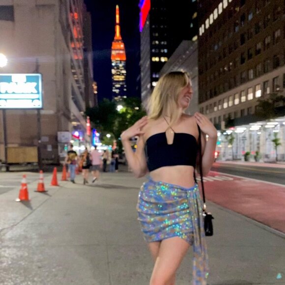 abercrombie black halter hardware top - Picture 3 of 3